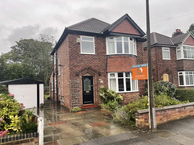 Bay-fronted brick house in Stretford